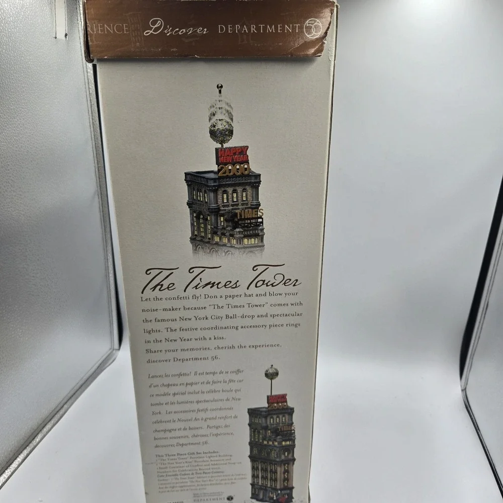 Dept 56 The Times Tower Special Edition Gift Set Times Square 2000 Not Working